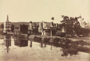 Czołg i świątynie w Bunshunkuree, ok. 1930 r. 1857. autorstwa Col. Thomas Biggs