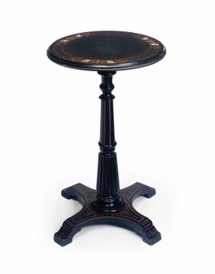 Stolik okolicznościowy w stylu wiktoriańskim, ebonized, koniec XIX wieku (drewno ebonizowane)