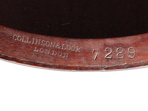 Stolik okolicznościowy w stylu wiktoriańskim, detal, ok. 1880 (palisander i kość słoniowa)