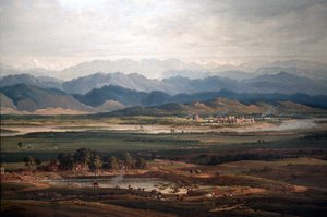 Marsz Franciszka Markiza Hastings 1754-1826 1814-15 olej na płótnie detal z 237634 autorstwa Colonel Charles Joseph Doyle