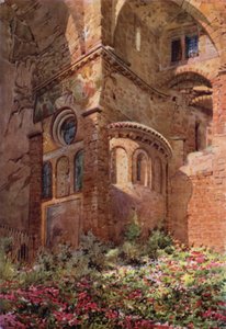 Sacro Speco z Roseto, absyda najniższej kaplicy, Subiaco autorstwa Commendator Formilli