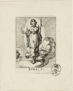 Luna, płyta siódma z Der VII Planeten autorstwa Conrad Meyer