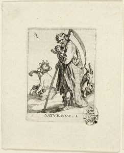 Saturnus, płyta pierwsza z Der VII Planeten autorstwa Conrad Meyer
