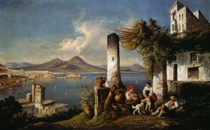Neapol widziany z Posillipo (olej na płótnie)