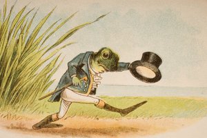 A Frog He would A-Wooing Go, z książki „Old Mother Goose