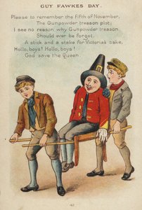 Rymowanka: Dzień Guya Fawkesa (chromolitho) autorstwa Constance Haslewood