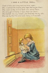 Rymowanka: Miałem małą lalkę (chromolitho)