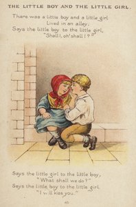 Rymowanka: Mały chłopiec i mała dziewczynka (chromolitho)