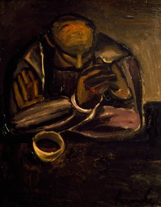 Mężczyzna z filiżanką autorstwa Constant Permeke