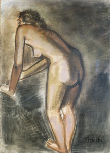 Nu em pé, de Constant Permeke (1886-1952). Bélgica, século XX. polonês