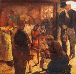 Nieznajomy, autorstwa Constanta Permeke (1886-1952), olej na płótnie