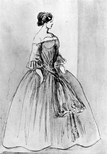 Portret kobiety, XIX w., 1930