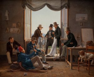 Grupa duńskich artystów w Rzymie, 1837