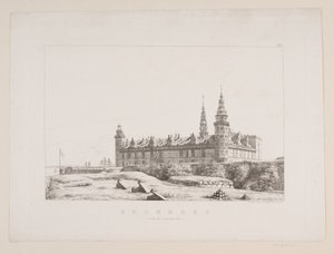 Duński: Kronborg widziany od strony północno-zachodniej autorstwa Constantin Hansen