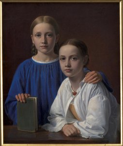 Meta Magdalene Hammerich i córka artysty Kristiane Konstantin Hansen autorstwa Constantin Hansen