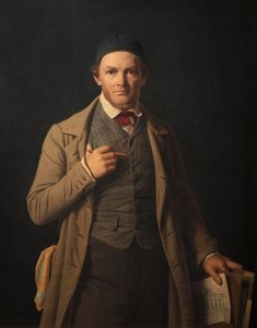 Portret Gottlieba Bindesbølla autorstwa Constantin Hansen