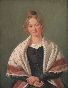 Portret Hanne Wanscher z domu Wegener autorstwa Constantin Hansen