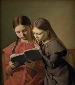 Signe i Henriette Hansen, siostry artysty, 1826.