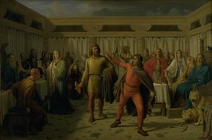 ÆUczta dziewczyny autorstwa Constantin Hansen