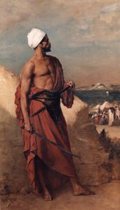 Arabski wartownik autorstwa Constantin Meunier