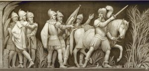 Pizarro jedzie do Peru Fryz w Rotundzie Kapitolu Stanów Zjednoczonych, 1860-1873