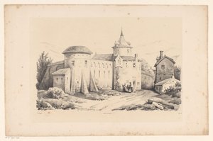 Fort we wsi Krajobraz (tytuł serii) autorstwa Constantinus Cornelis Huysmans