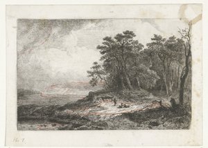 Krajobraz z Pasterzem autorstwa Constantinus Cornelis Huysmans