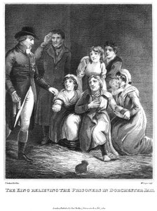 Król uwalniający więźniów w więzieniu Dorchester, 1820