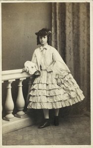 Portret księżnej Dagmar Danii 1847-1928, 1860. autorstwa Copenhagen Photo studio E. Lange