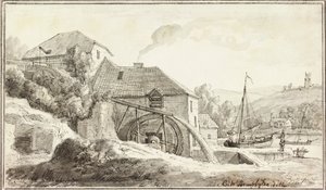 Ford Mill (tusz i akwarela na papierze)