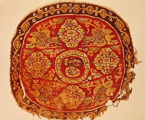 Koptyjski wizerunek Chrystusa, VIII-X wne (wełna)