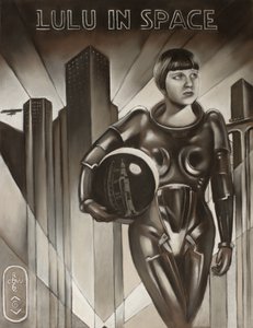 Astronauta w stylu art déco autorstwa Corné Akkers
