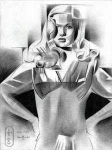 Geometryczny portret modowy autorstwa Corné Akkers