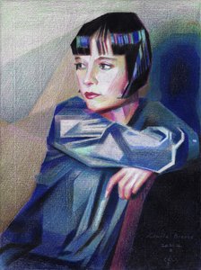 Nowoczesna fryzura typu bob – portret autorstwa Corné Akkers
