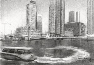 Szkic miasta Rotterdamu