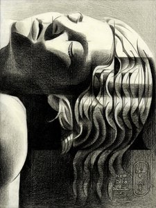 Portret spokojnej kobiety autorstwa Corné Akkers