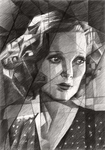 Przemyślany portret geometryczny autorstwa Corné Akkers