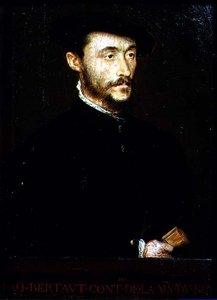 Portret Jacquesa Bertauta (olej na desce) autorstwa Corneille de Lyon