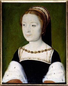 Portret Madeleine z Francji (1443-1495), najstarszej córki Franciszka I, królowej Szkocji, pierwszej żony Jacquesa V. Obraz Corneille