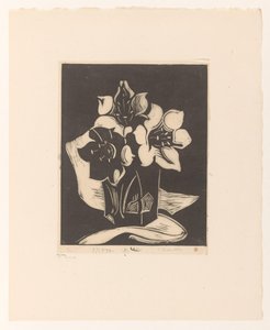 Wazon z kwiatami autorstwa Cornelia Vreede (signed by artist)