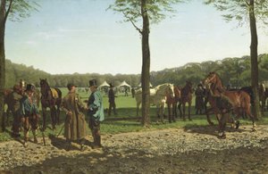Targi konne na Maliebaan w Hadze autorstwa Cornelis Albertus Johannes Schermer
