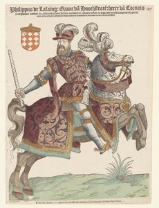 Portret Philipa van Lalainga na koniu autorstwa Cornelis Anthonisz. (manner of)