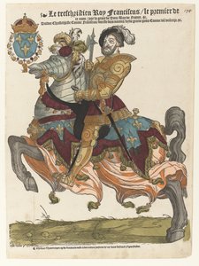 Portret Fransa I na koniu autorstwa Cornelis Anthonisz. (manner of)