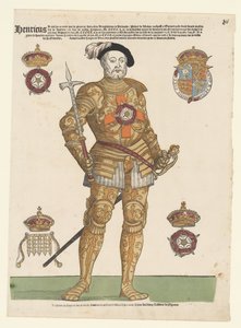 Portret Henryka VIII z Anglii autorstwa Cornelis Anthonisz. (manner of)