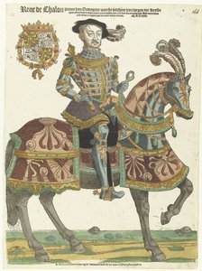 Portret René de Châlon na koniu