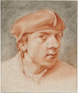 „Autoportret au beret” (Autoportret z beretem) Sanguine de Cornelis Pietersz Bega (1631/2-1664) Dom Rembrandta, Amsterdam