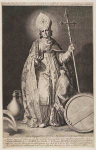 Św. Willibrord, płyta 2, od biskupów Utrechtu autorstwa Cornelis Bloemaert