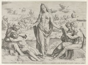 Pomysłowość nagradza pracowitość i karze lenistwo autorstwa Cornelis Bos (attributed to)