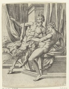 Jowisz i Antiope Miłosne przygody Jowisza (tytuł serii) autorstwa Cornelis Bos