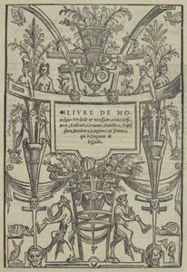 Livre de Moresques, strona tytułowa recto, 1546. autorstwa Cornelis Bos